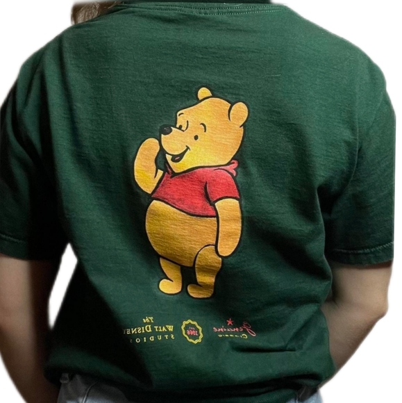Disney | Tops | Vintage Disney Store Winnie The Pooh Green Tee Size Small | Poshmark